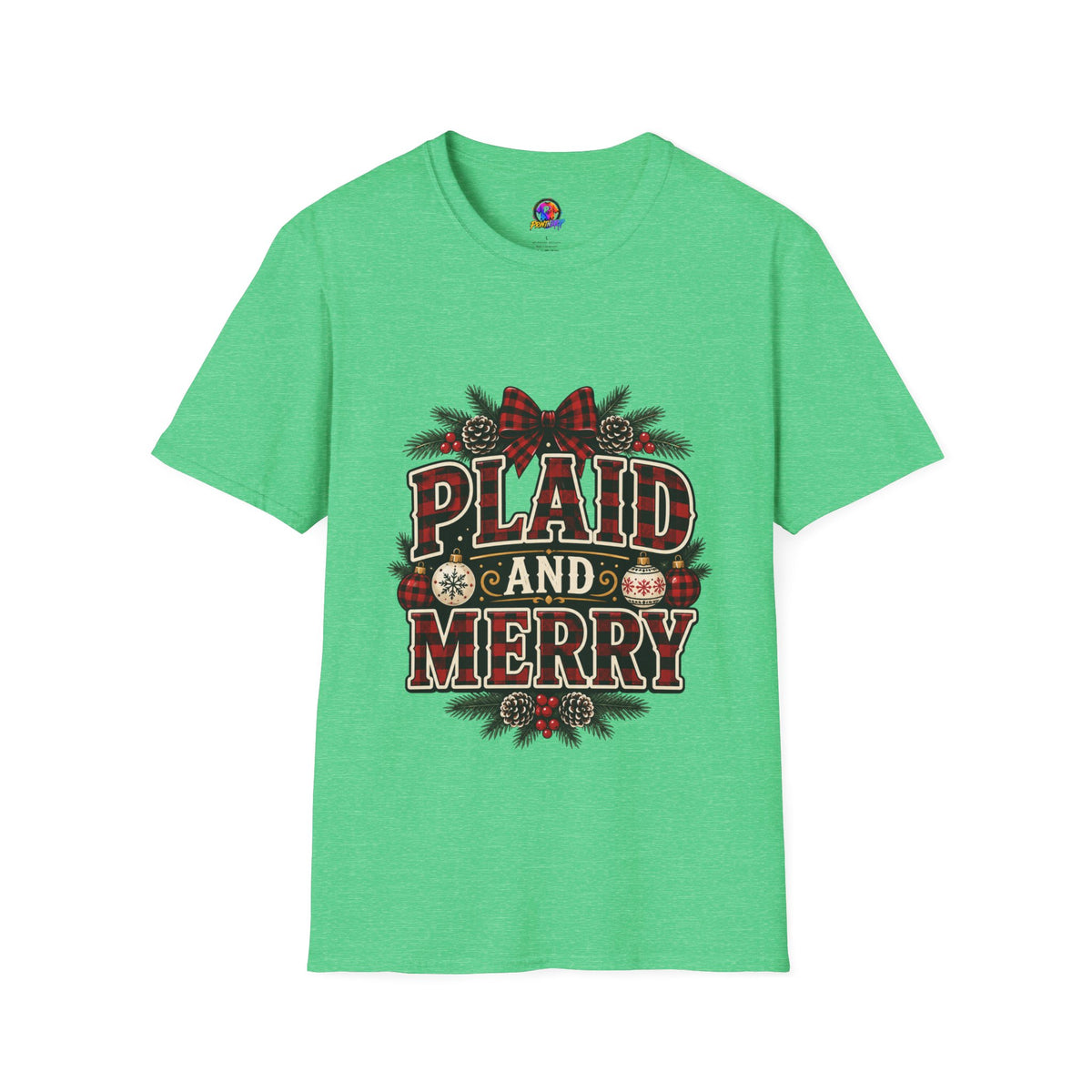 Plaid and Merry Christmas T-Shirt