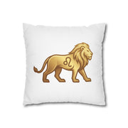 Leo Zodiac Lion Pillowcase — Astrology Decorative Throw Pillow Cover