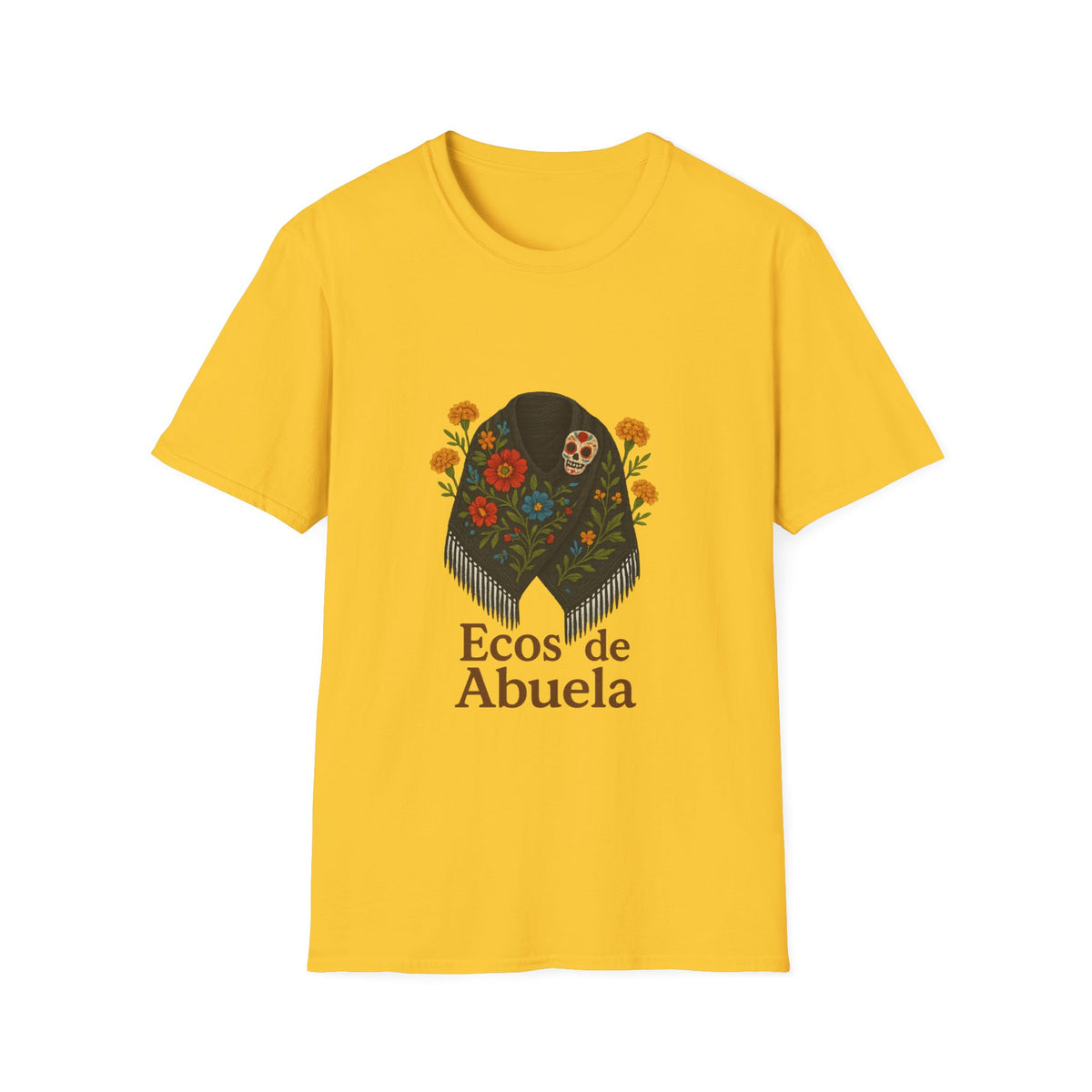 'Ecos de Abuela' Floral Graphic T-Shirt — Spanish Grandma Gift - Trending Now - October 2026