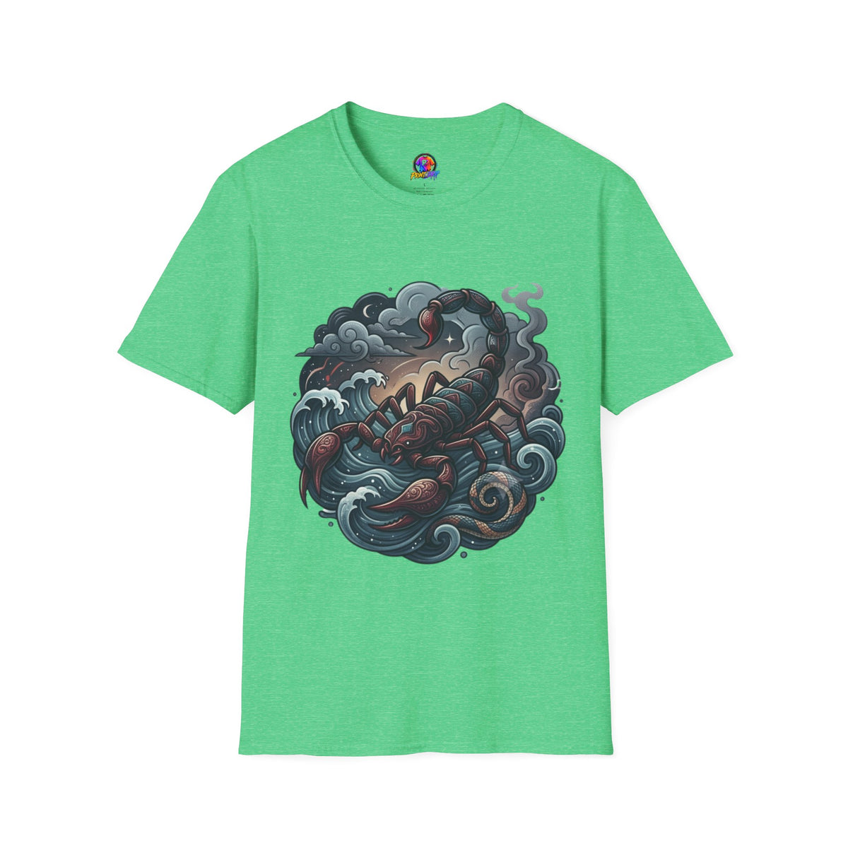 Scorpion Wave T-Shirt — Nautical Tattoo-Inspired Sea Scorpion Design