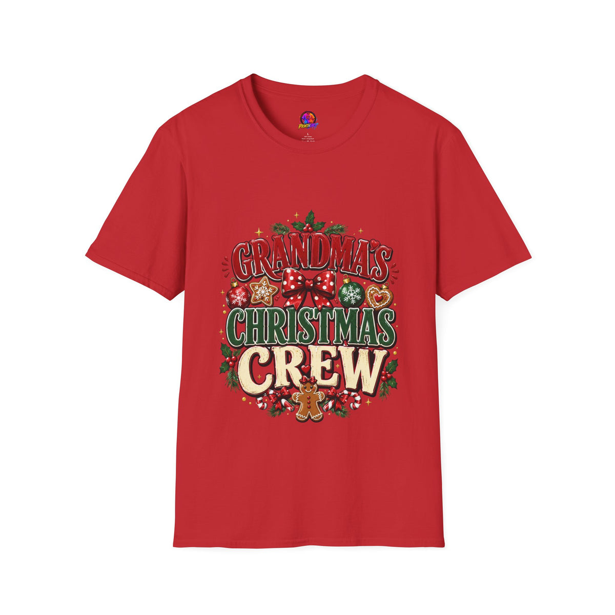 T-Shirt — Grandma's Christmas Crew Holiday Tee