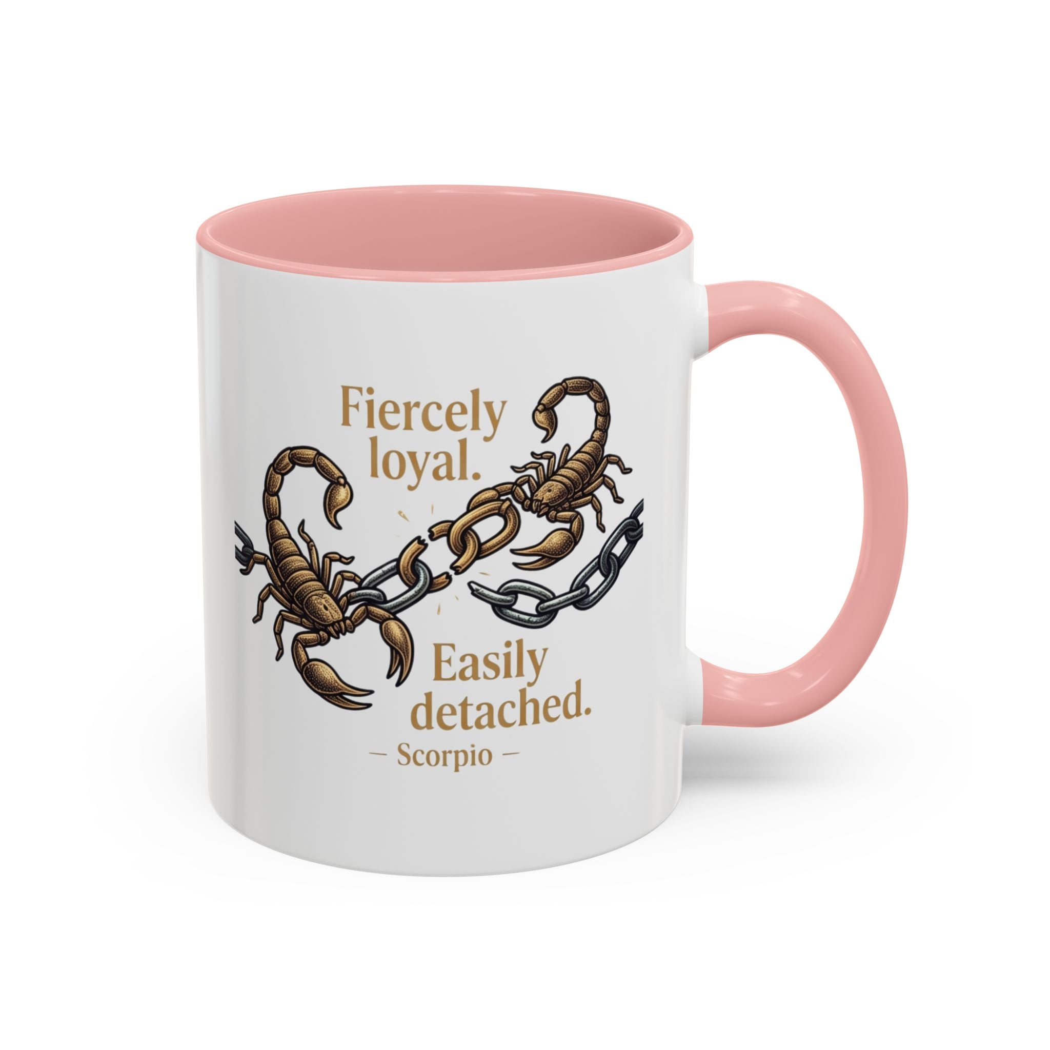 Scorpii Coffee Mug — "Fiercely Loyal, Easily Detached" Accent Mug