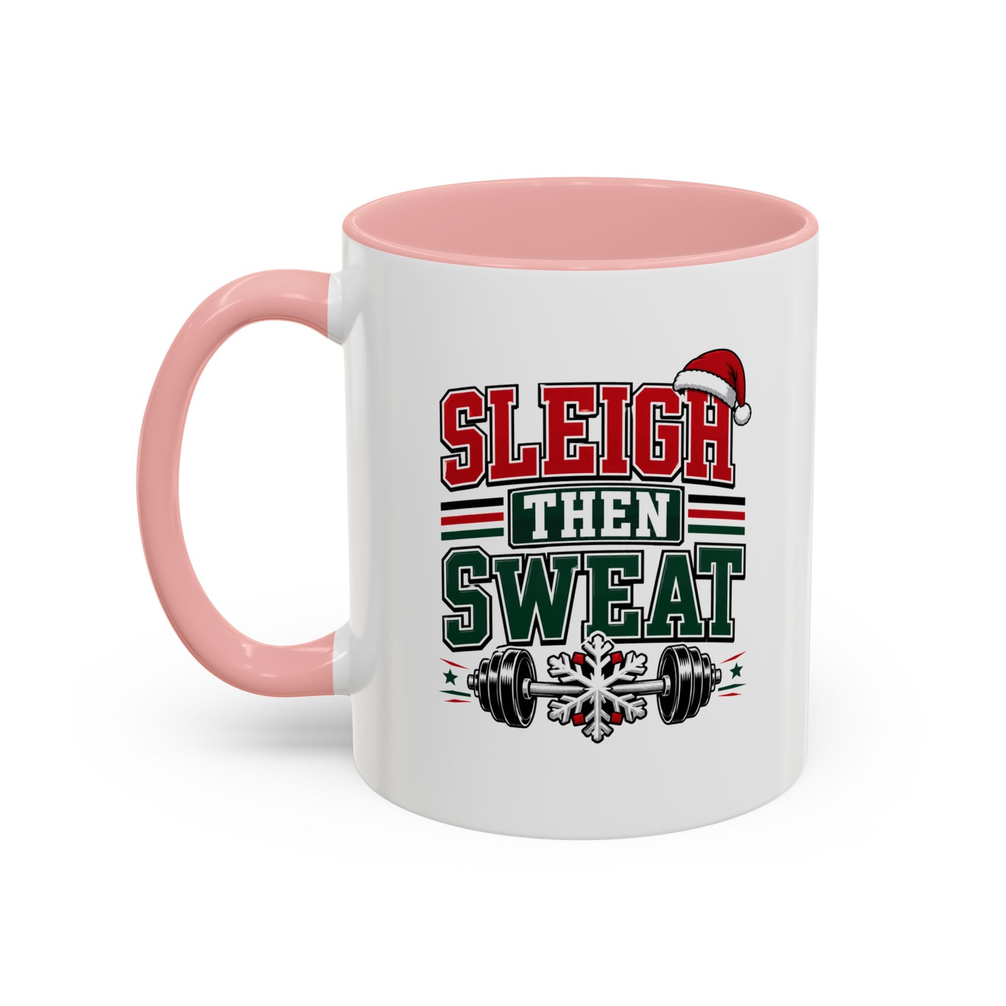 Modern Day Christmas Sleigh Then Sweat Coffee Mug
