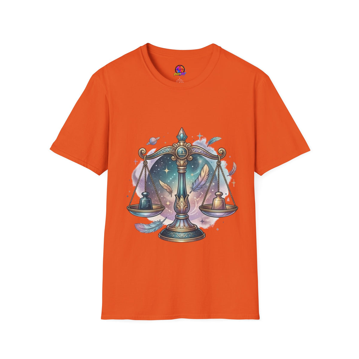 Libra Scales Zodiac T-Shirt — Celestial Astrology Graphic Tee