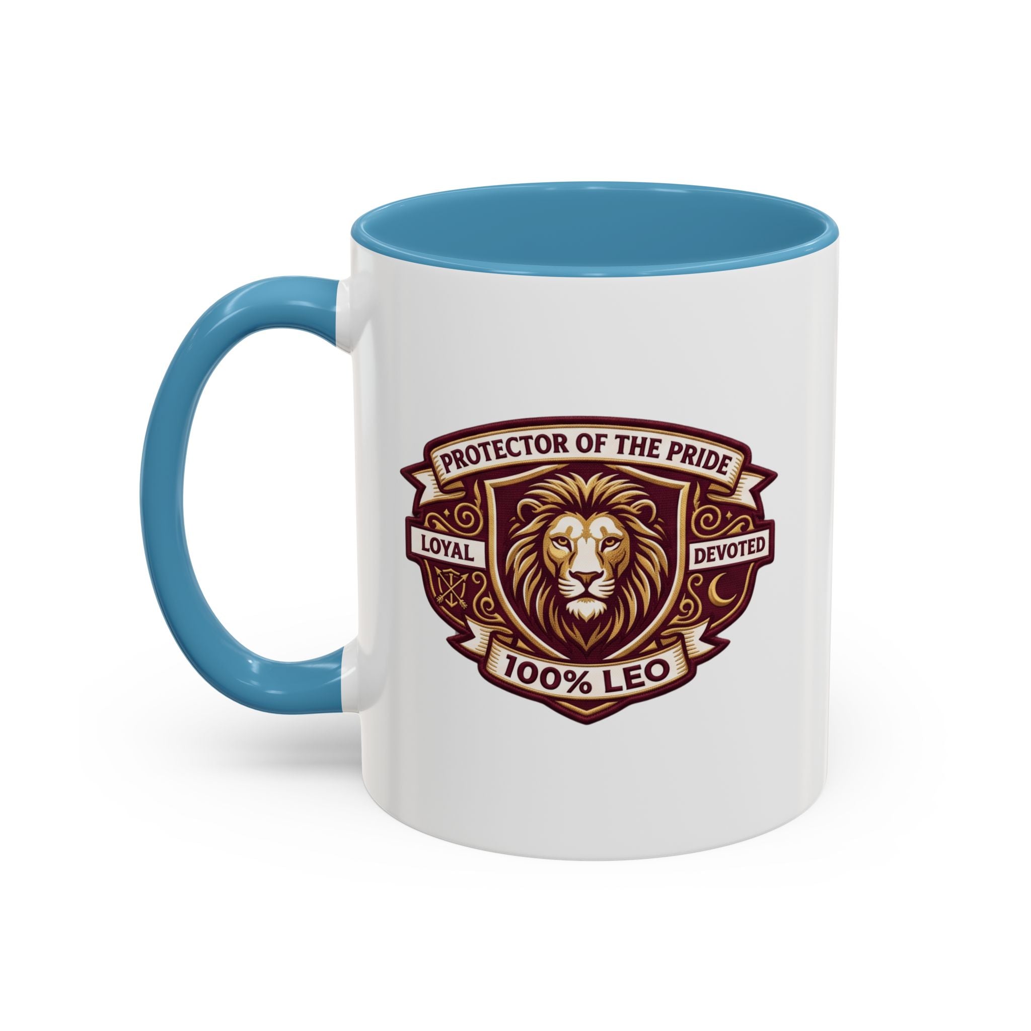 Leo Zodiac Coffee Mug — "Protector of the Pride" Lion Design (11/15 oz)