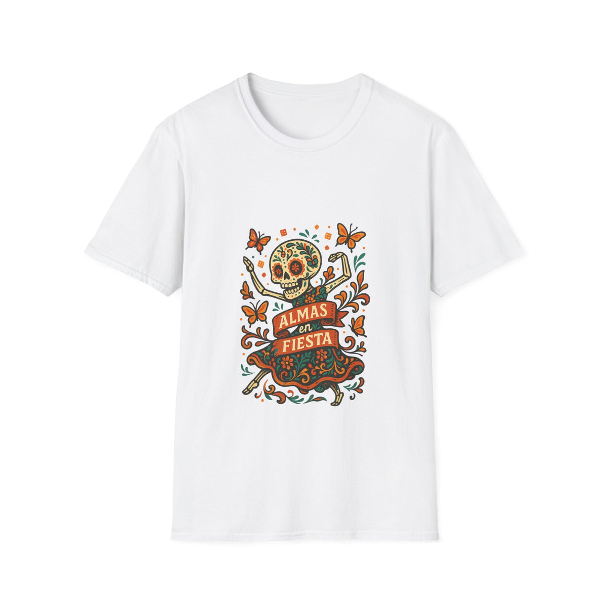 Day of the Dead Fiesta T-Shirt — Calavera Skull with 'Día de Fiesta' Design - Trending Now - October 2026