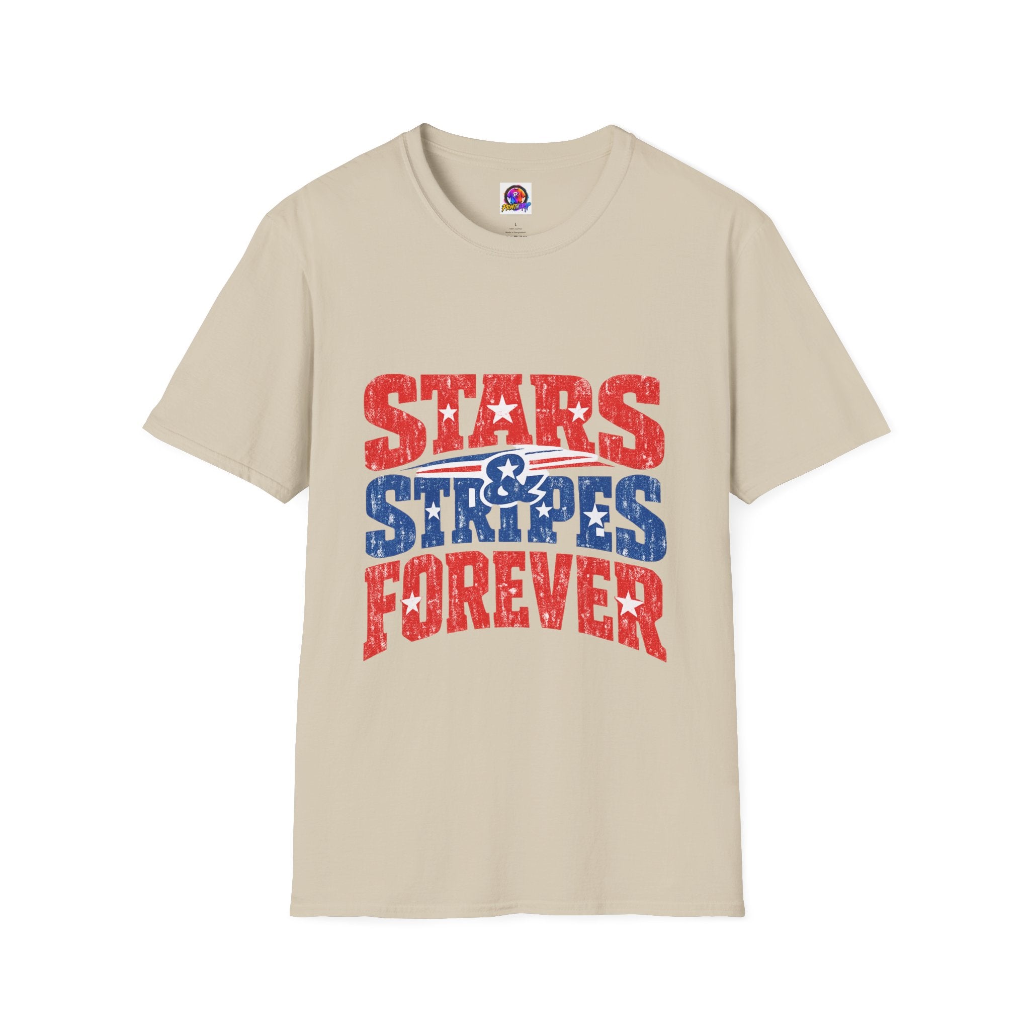 USA Stars & Stripes Forever T-Shirt — Patriotic Red White Blue Graphic Tee