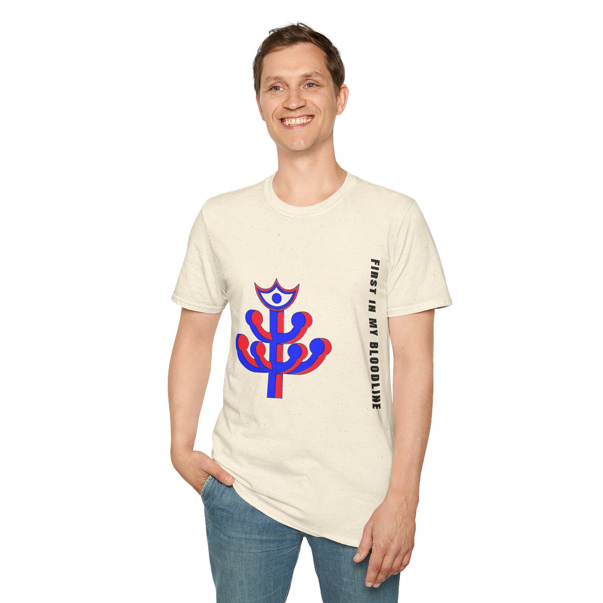 Abstract Floral Tee — Modern Red & Blue Graphic T-Shirt - Trending Now - September 2026