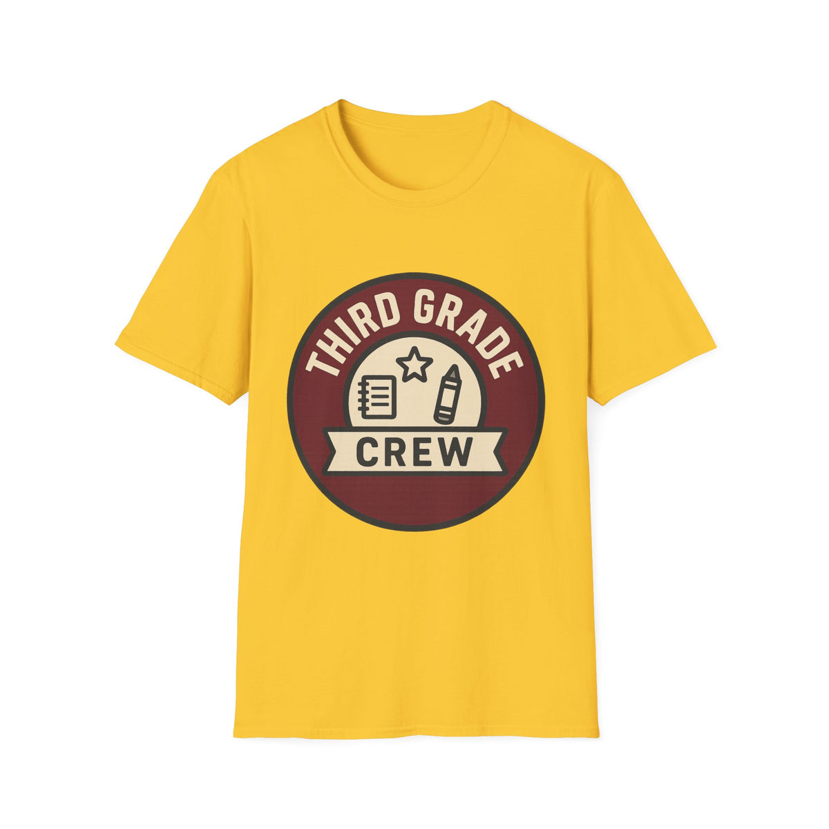 Third Grade Crew T-Shirt — Retro School Teacher & Student Tee - Trending Now - August 2026