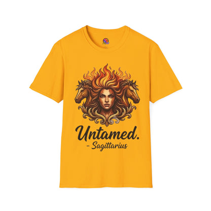 Sagittarius 'Untamed' Zodiac T-Shirt — Fiery Archer Astrology Tee