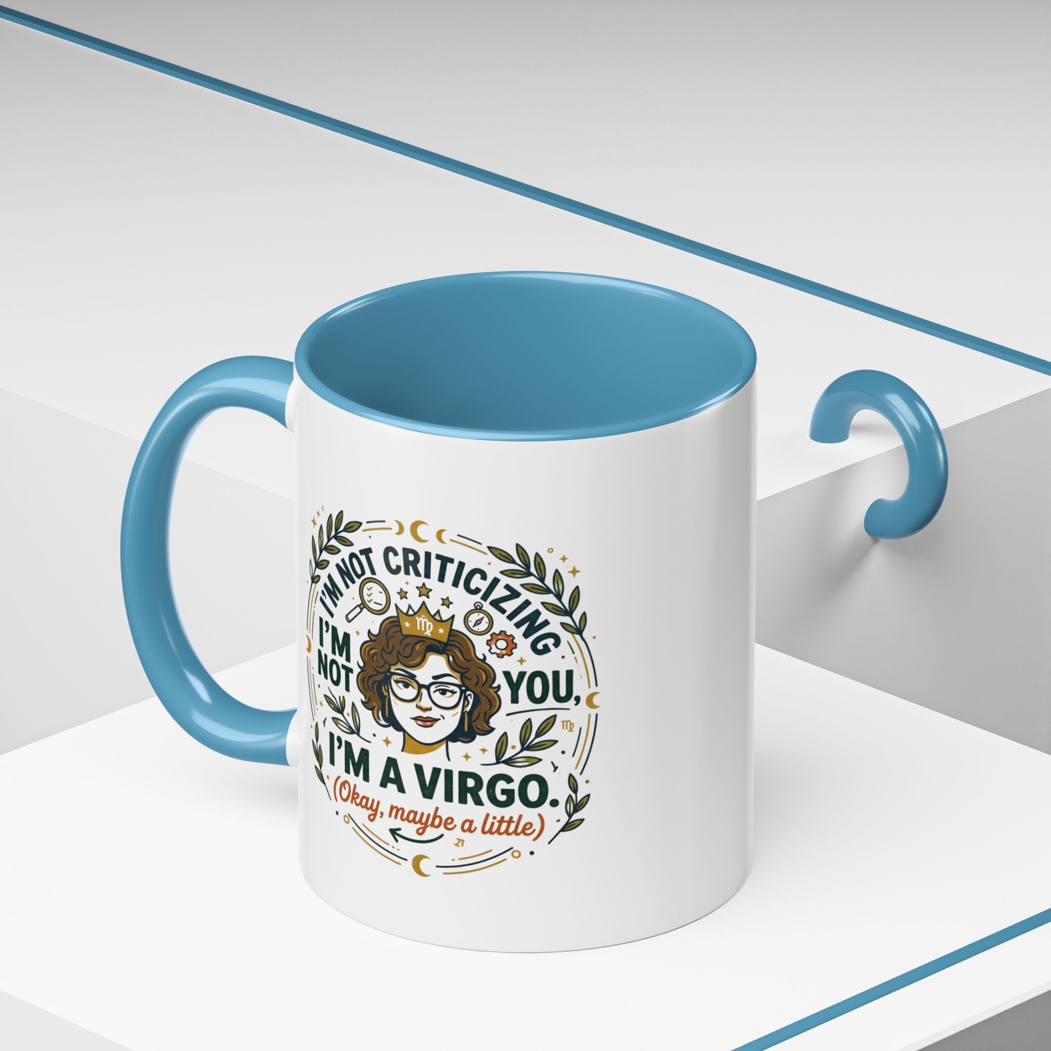 Virgo Coffee Mug - "I'm Not Criticizing, I'm a Virgo" Accent Ceramic Mug (11/15oz)