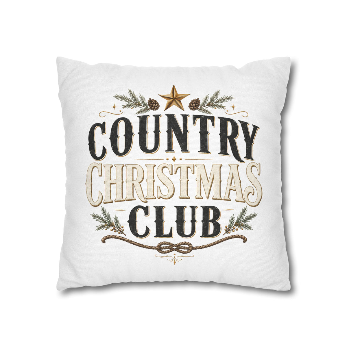 Christmas Country Christmas Club Pillowcase
