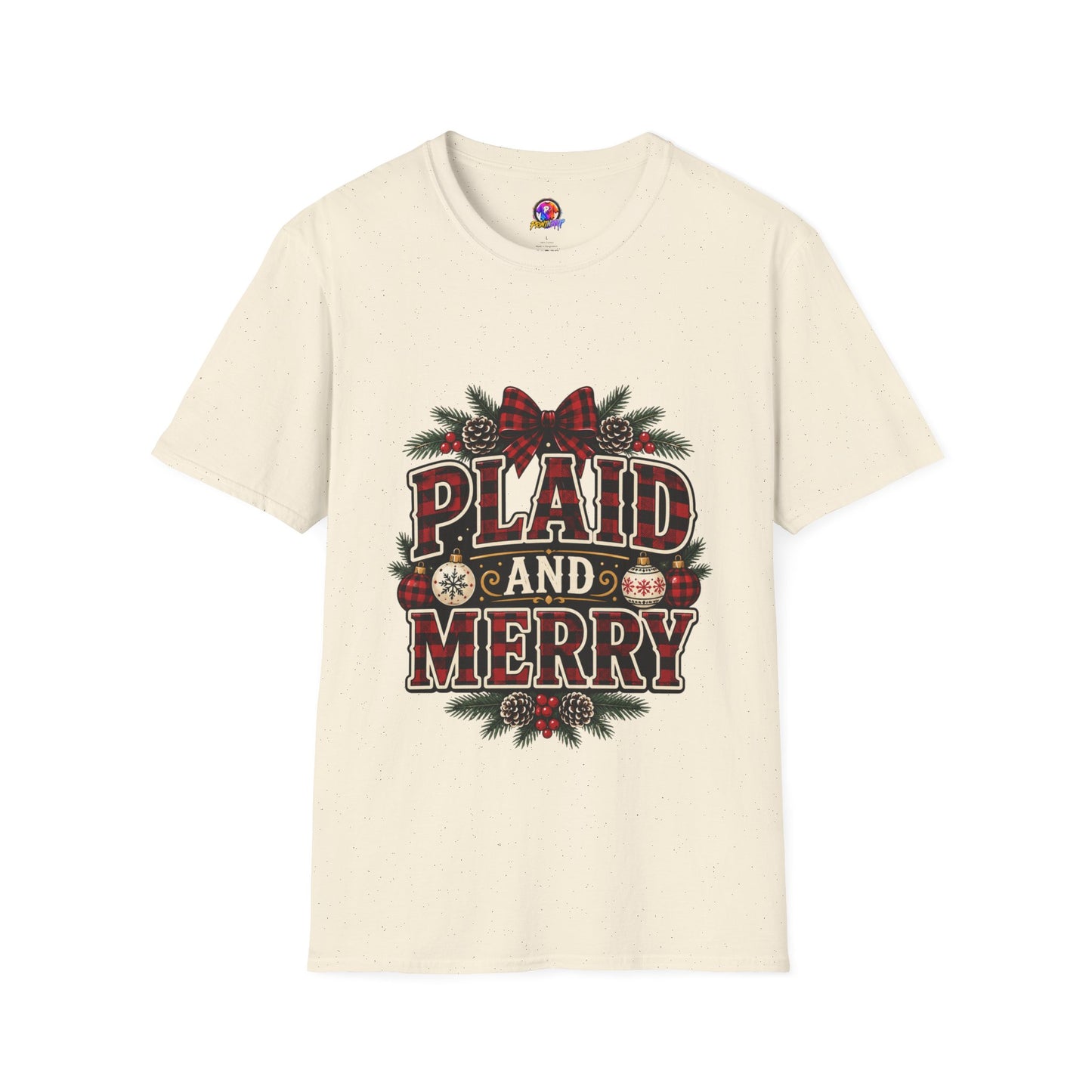 Plaid and Merry Christmas T-Shirt