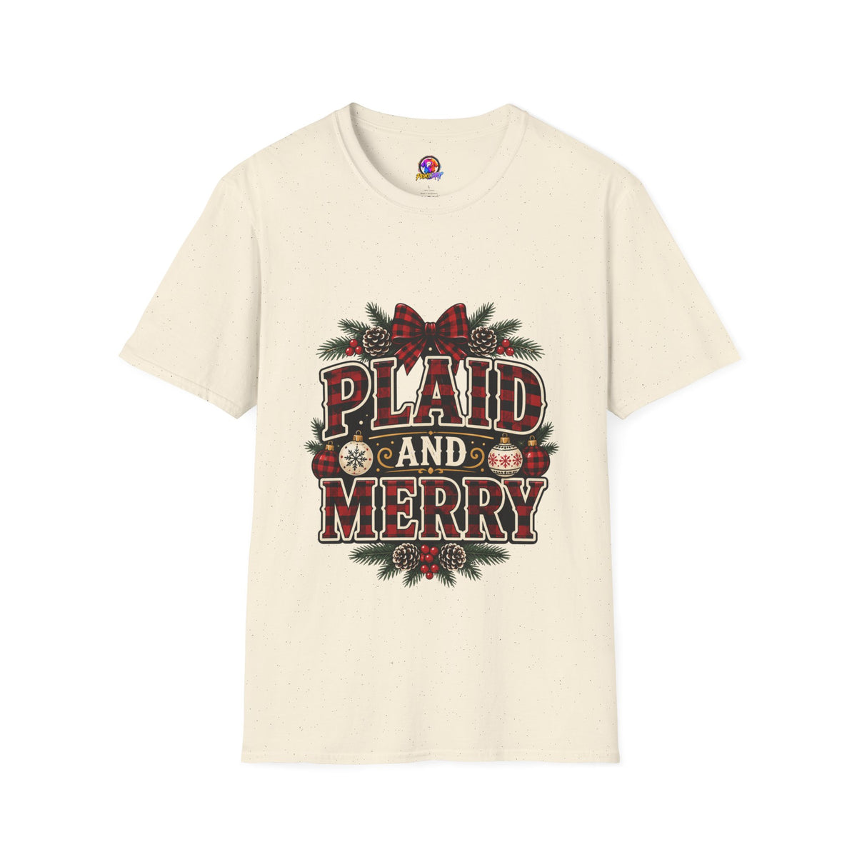 Plaid and Merry Christmas T-Shirt
