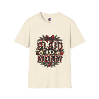 Plaid and Merry Christmas T-Shirt