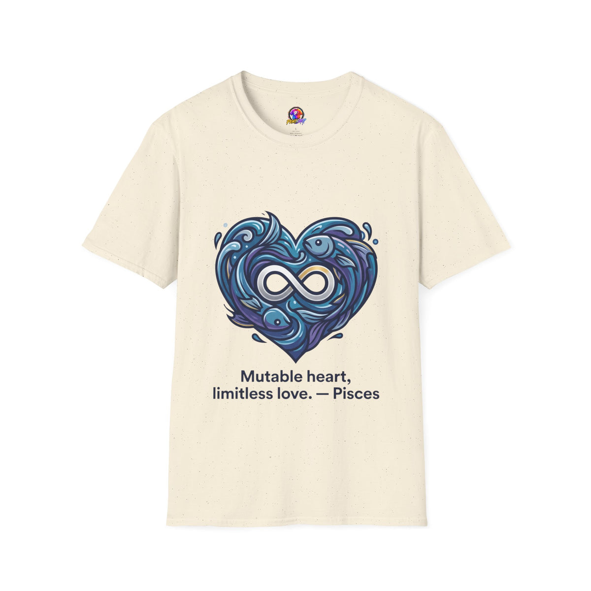 Pisces Infinity Heart T‑Shirt — Zodiac Ocean Love Tee