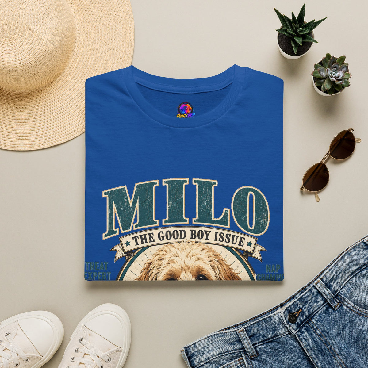 Milo 'The Good Boy Issue' T-Shirt — Cute Dog Portrait Tee
