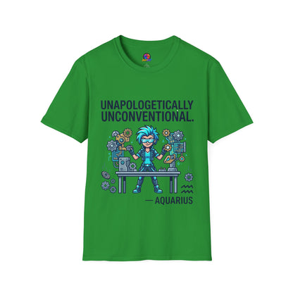 Unapologetically Unconventional T-Shirt — Quirky Steampunk Inventor Graphic Tee