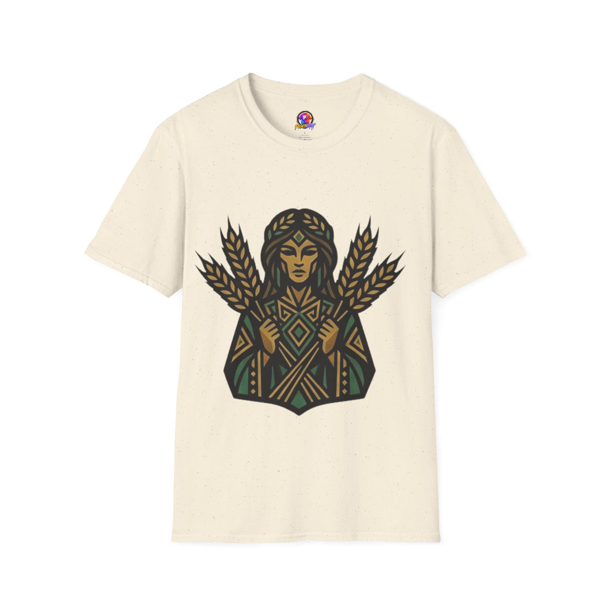 Virgo Zodiac Harvest Goddess T-Shirt — Wheat Maiden Graphic Tee