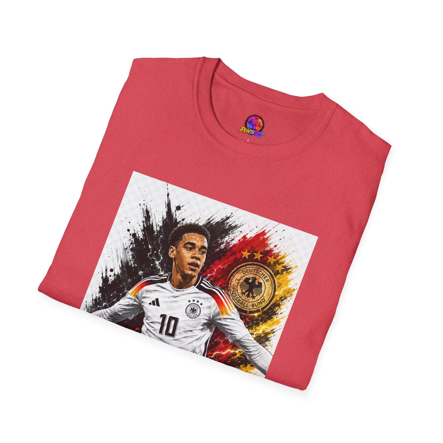 Germany Soccer Player Graphic T-Shirt — Jamal Musiala Germany Jersey Design