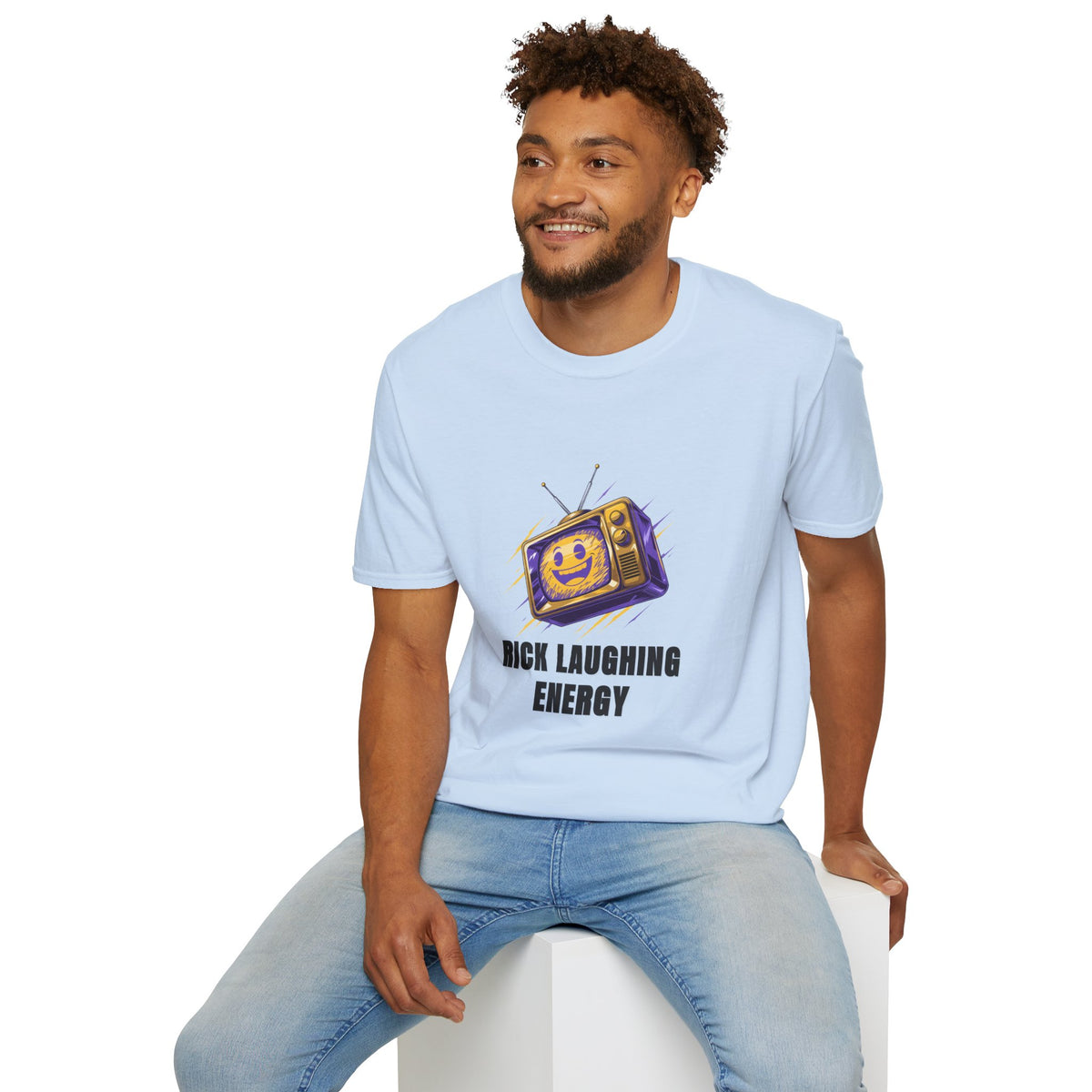 Rick Laughing Energy T-Shirt — Retro TV Graphic Tee - Trending Now - August 2026