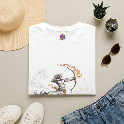 Centaur Archer T-Shirt — Mythical Archer Graphic Tee (Flaming Bow)