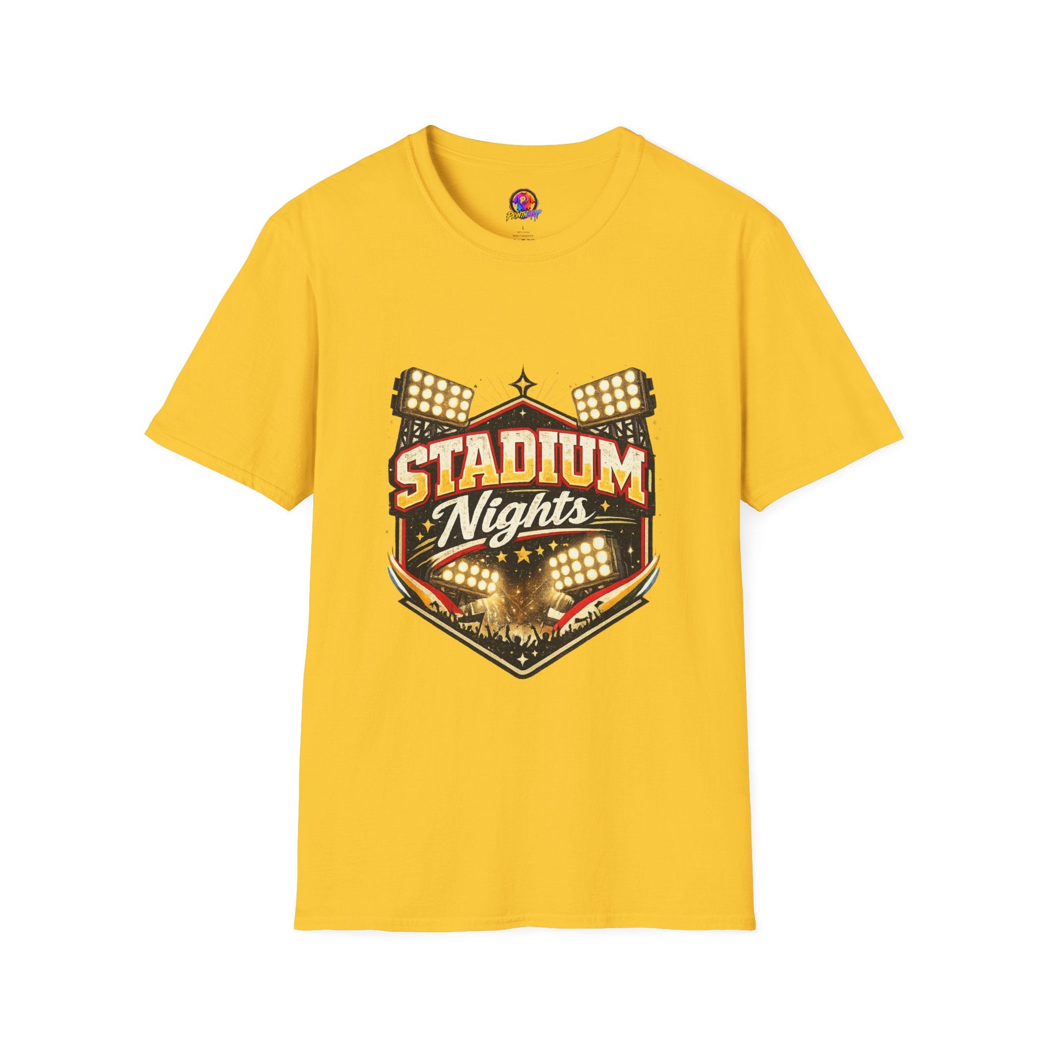 Stadium Nights T-Shirt — Vintage Sports Lights Graphic Tee