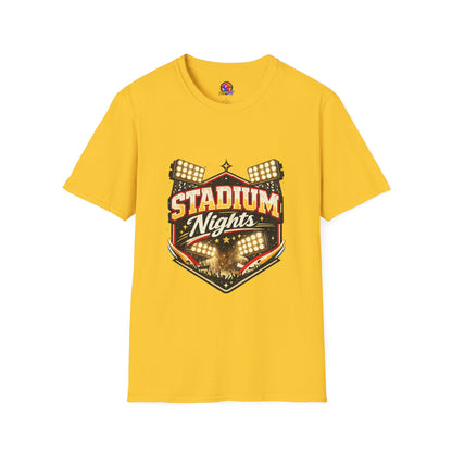 Stadium Nights T-Shirt — Vintage Sports Lights Graphic Tee