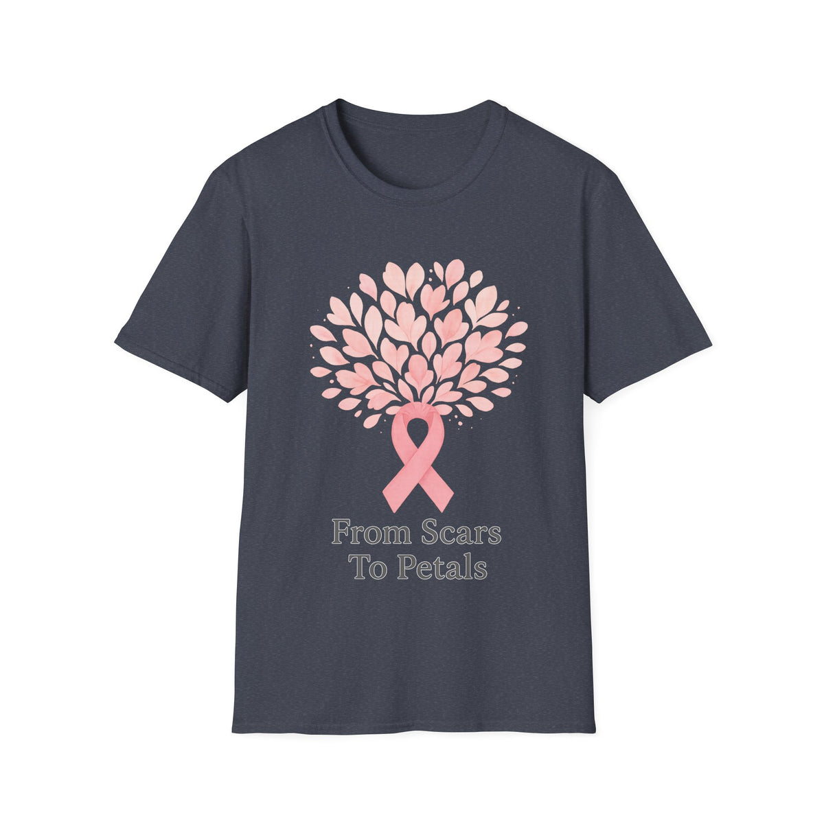 From Scars To Petals Pink Ribbon Tree T-Shirt, Breast Cancer Survivor Gift Tee - Trending Now - September 2026