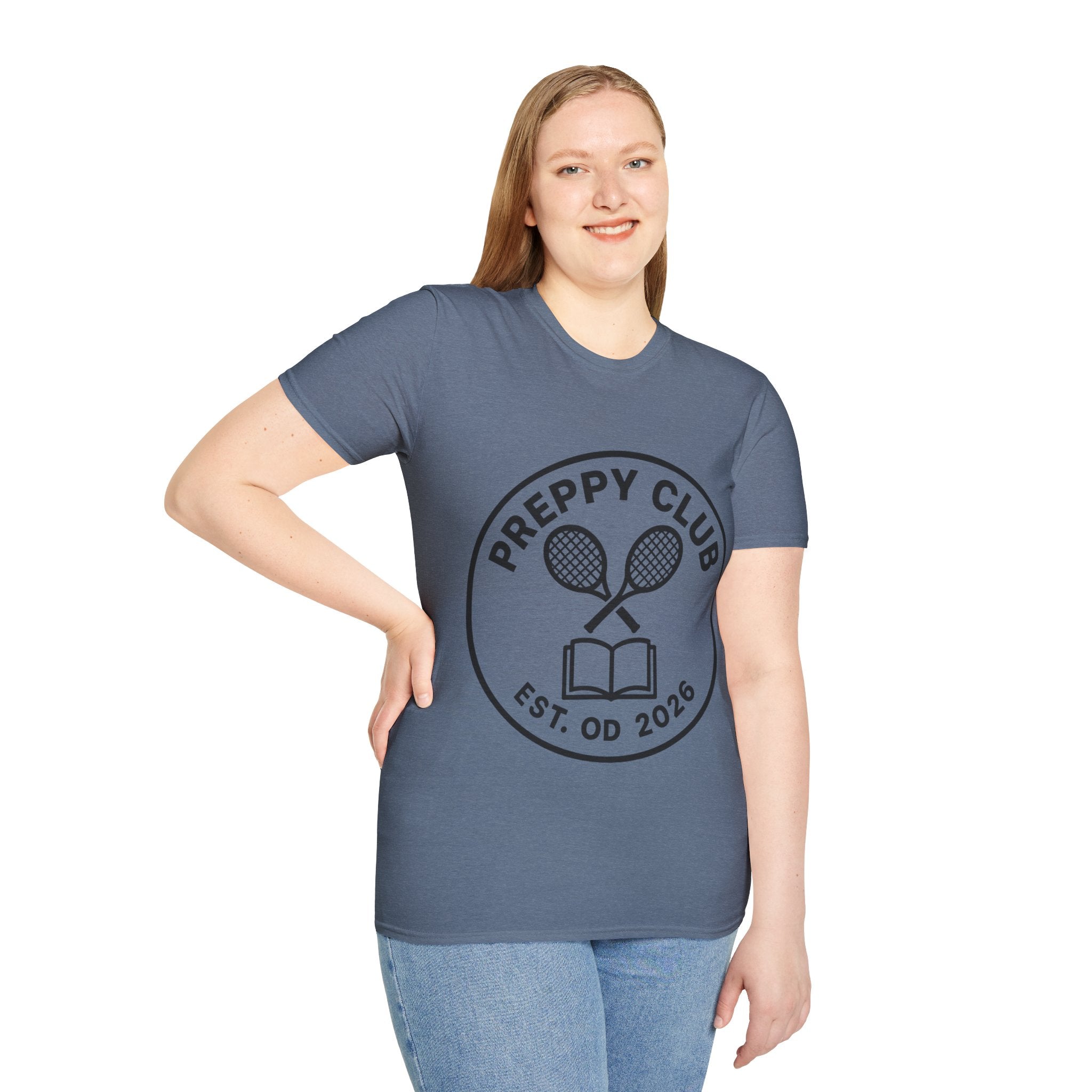 Preppy Club Tennis T‑Shirt — 'Preppy Club' Logo Tee (Est. 2026) - Trending Now - August 2026 Trends - Everyday Sporty T-shirt