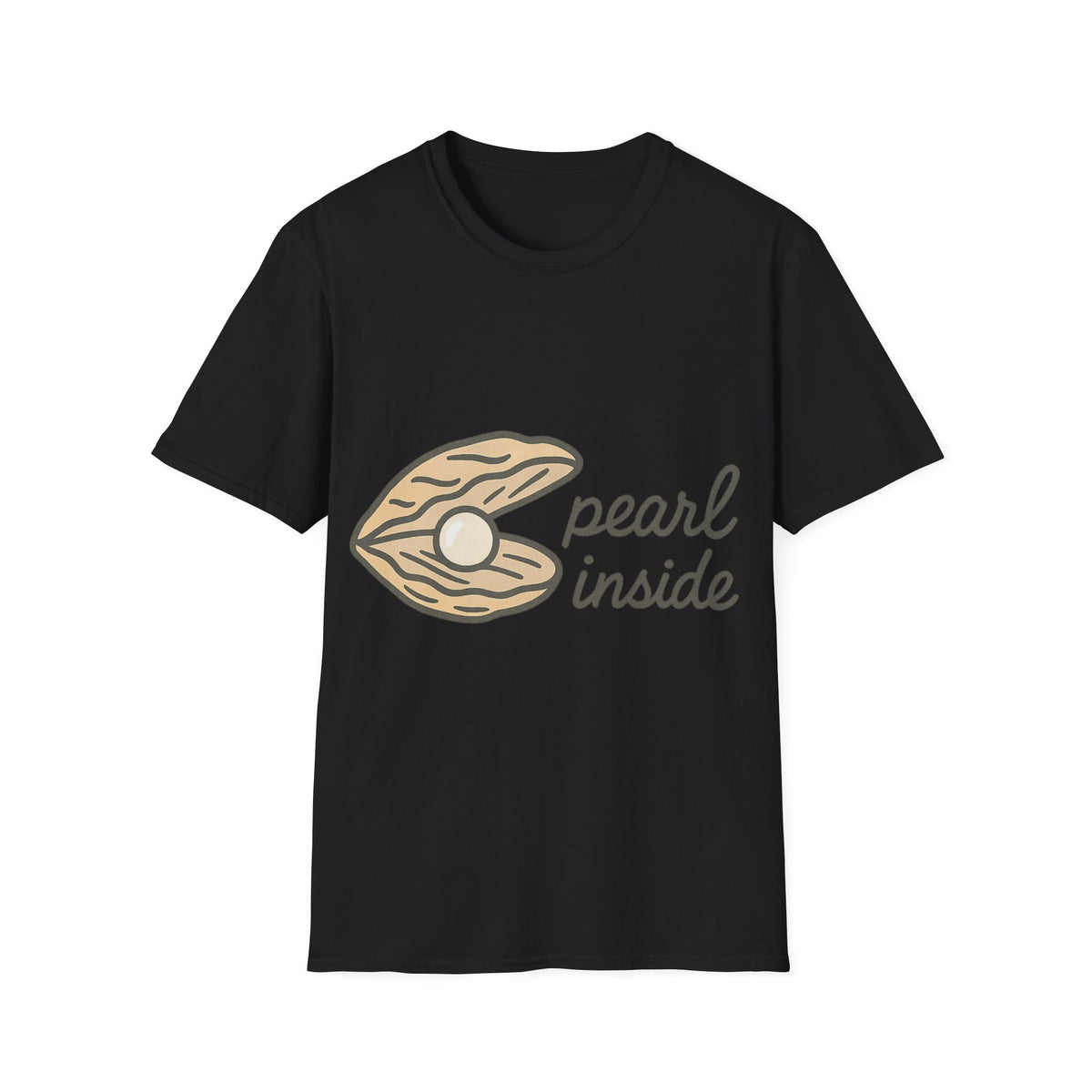 Minimalist Oyster Shell Pearl Inside Graphic Tee - Trending Now - September 2026