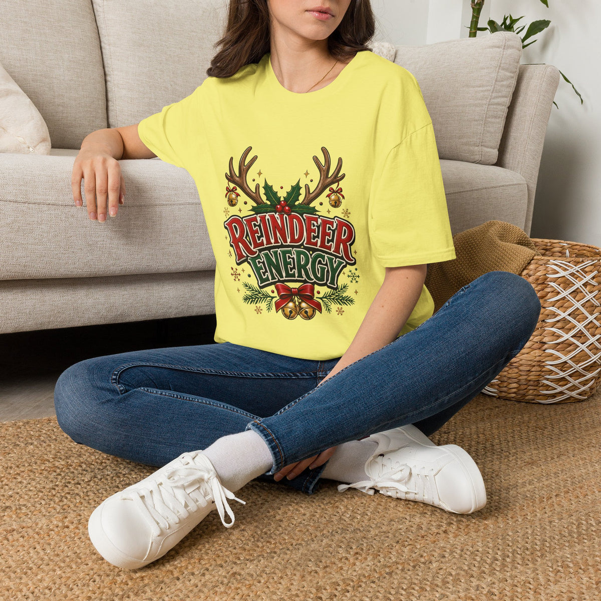 Reindeer Energy Christmas T-Shirt