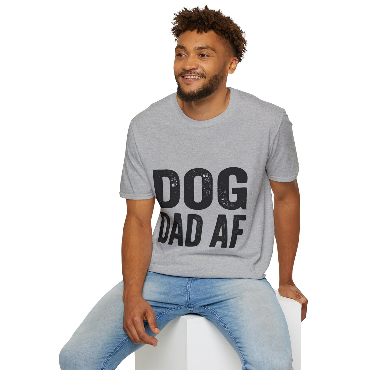 Dog Dad Af Unisex Softstyle T-Shirt