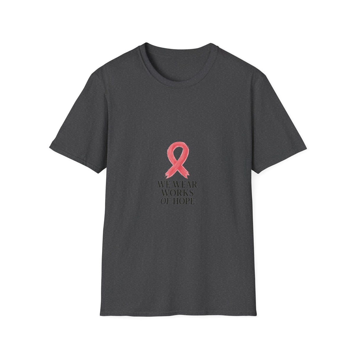 Breast Cancer Awareness Ribbon T-Shirt — "We Wear Works of Hope" - Trending Now - October 2026