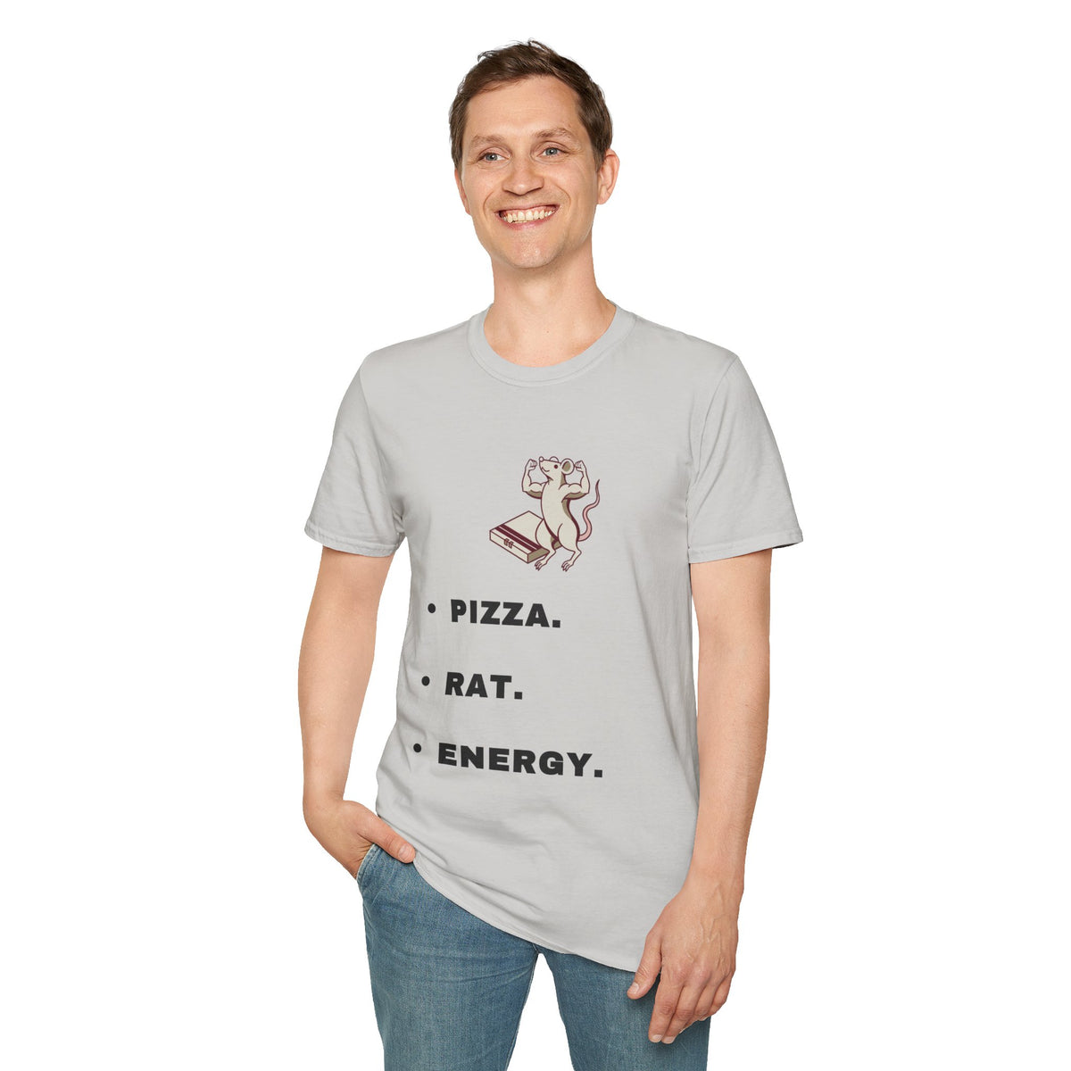 Pizza. Rat. Energy. T-Shirt — Cute Dancing Rat Pizza Graphic Tee - Trending Now - September 2026