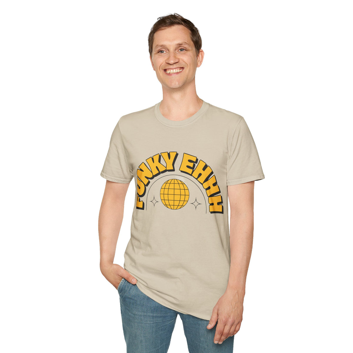 Funky Ehhh T-Shirt — Retro Yellow Disco Graphic Tee - Trending Now - August 2026
