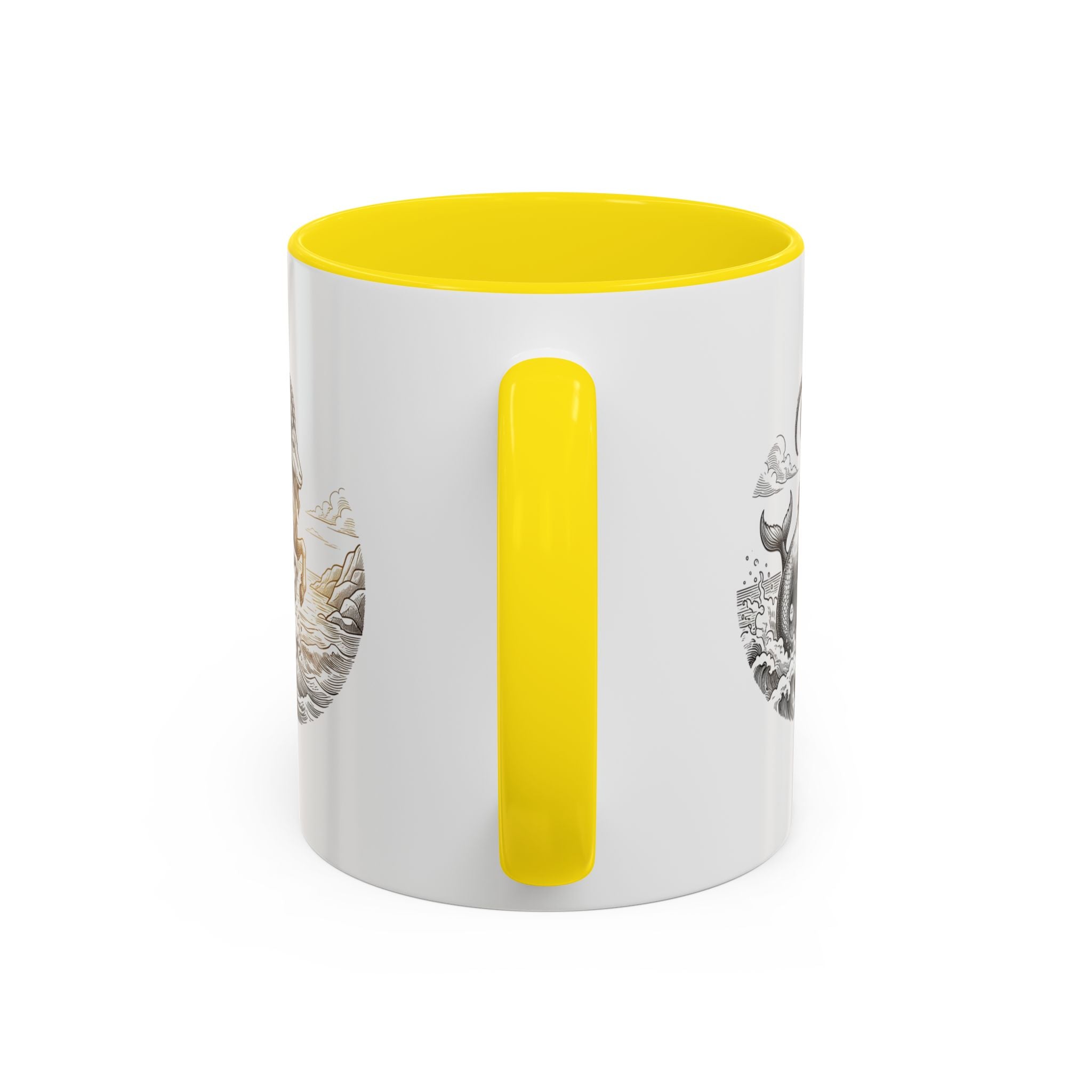 Capricorn Goat Mermaid Coffee Mug — Zodiac Capricorn Accent Mug