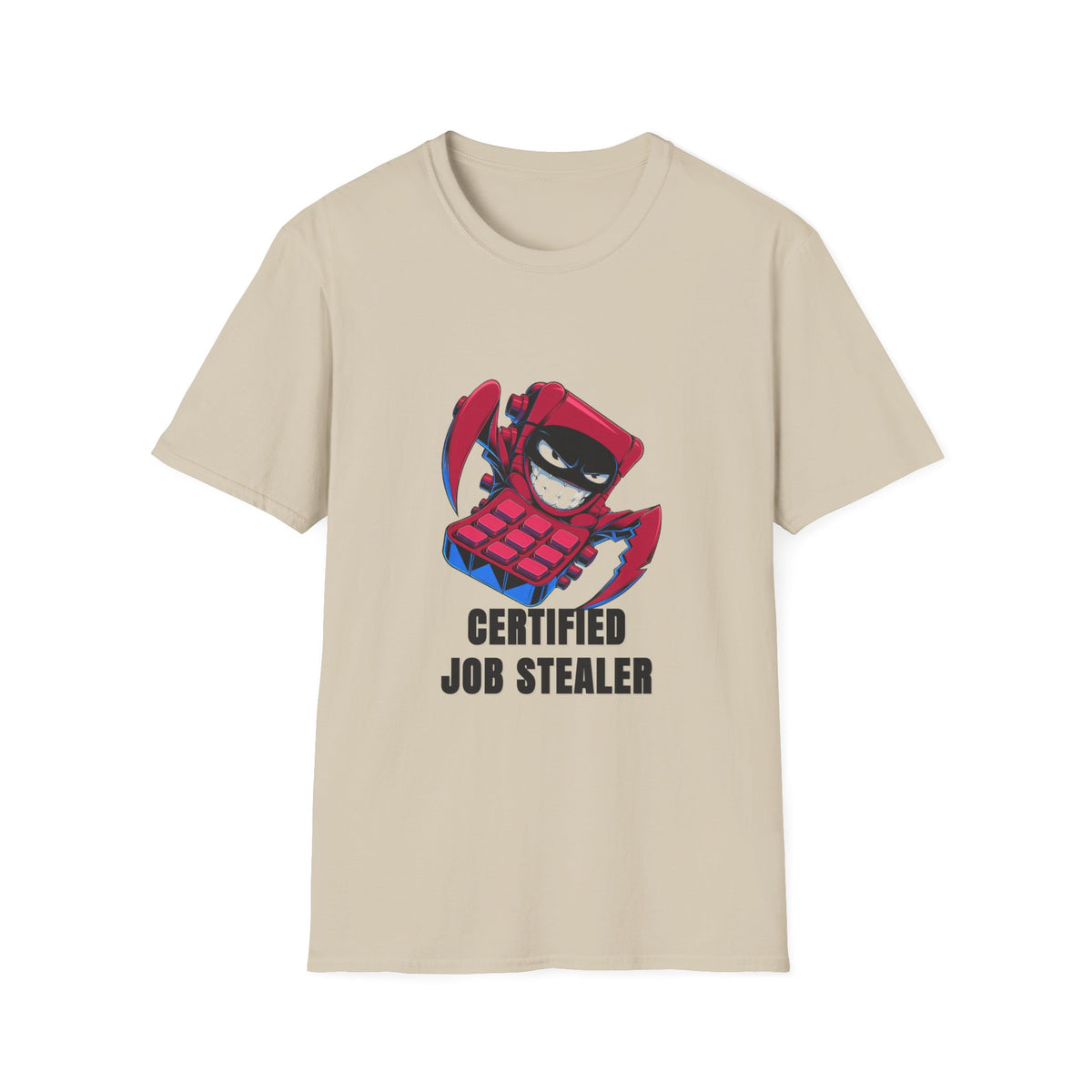 Certified Job Stealer T-Shirt — Funny Cartoon Ninja Heist Tee - Trending Now - August 2026