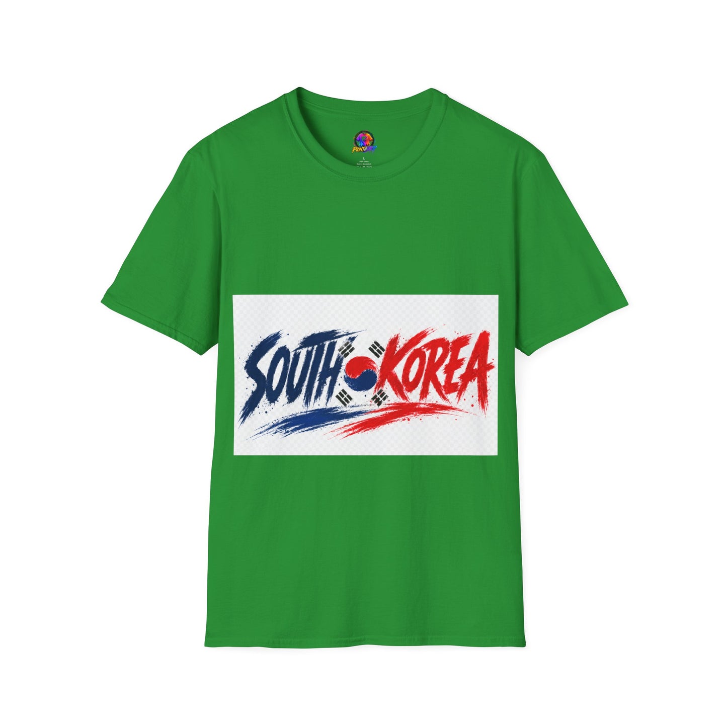 South Korea Flag Brushstroke T-Shirt — Patriotic Korean Travel Tee
