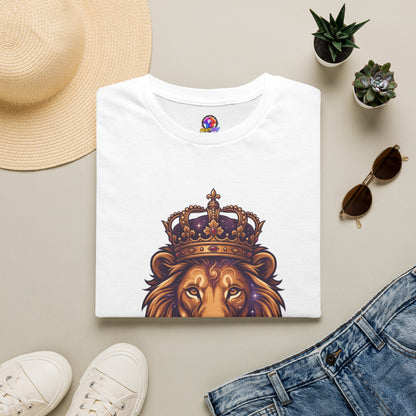 Leo Lion T-Shirt — "Born with a Crown in My Soul" Zodiac Graphic Tee