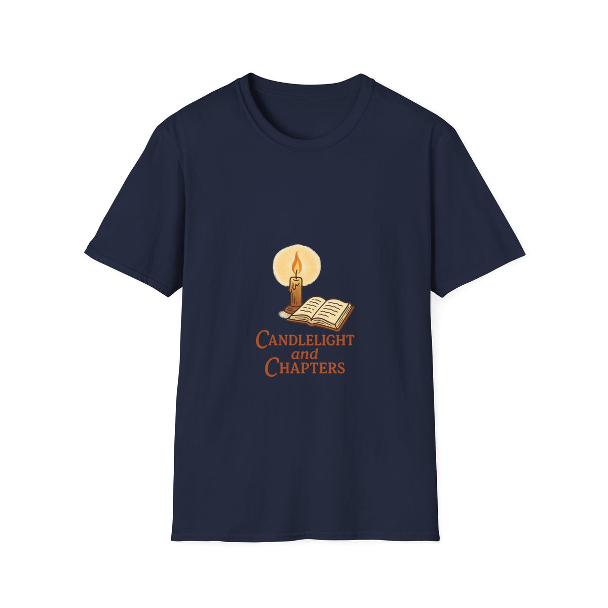 Candlelight and Chapters T-Shirt — Cozy Reading Booklover Tee - Trending Now - October 2026