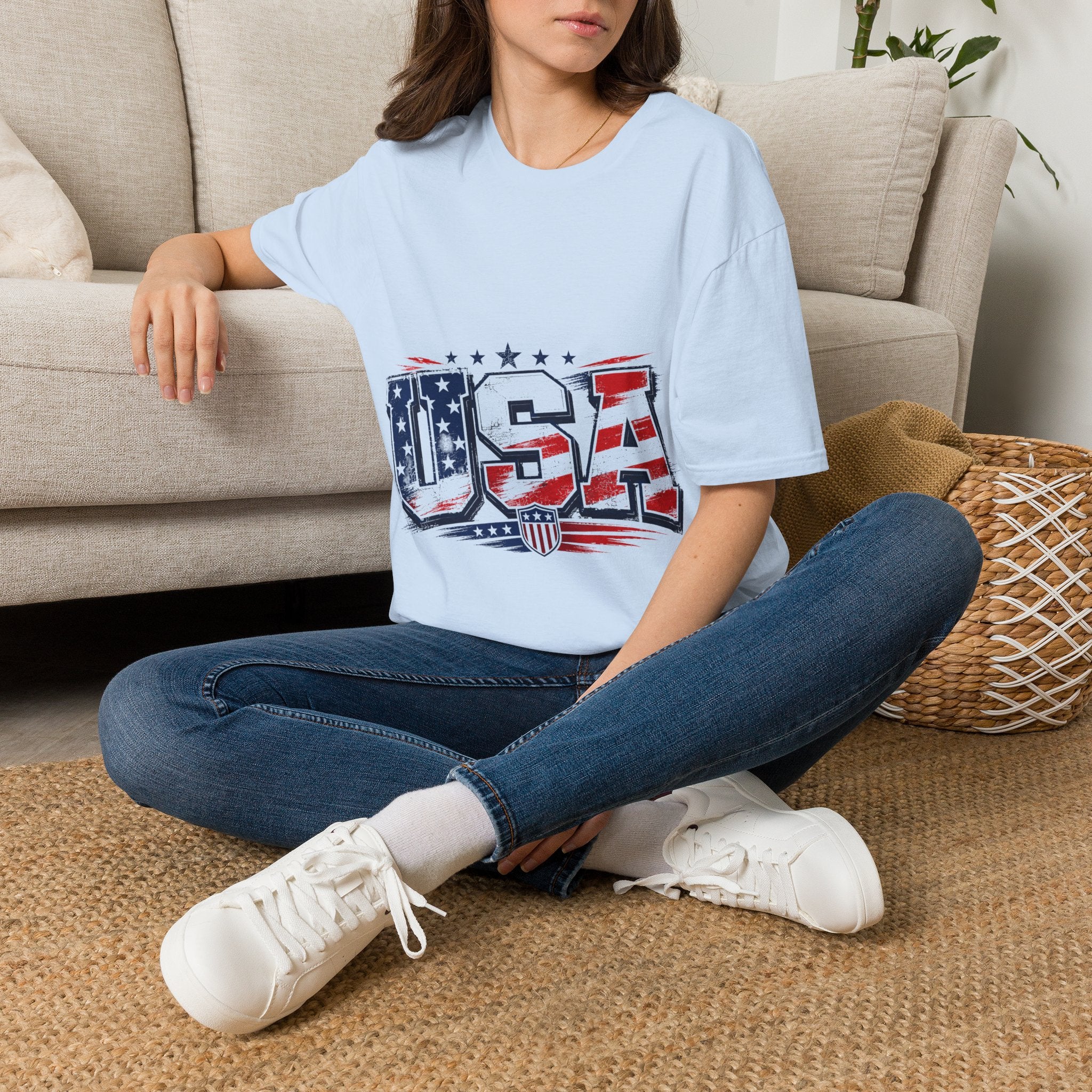 USA Flag Graphic T-Shirt — Patriotic American Pride Tee