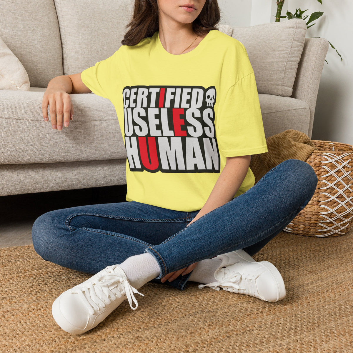 Certified Useless Human T-Shirt — Funny Sarcastic Graphic Tee - Trending Now - August 2026