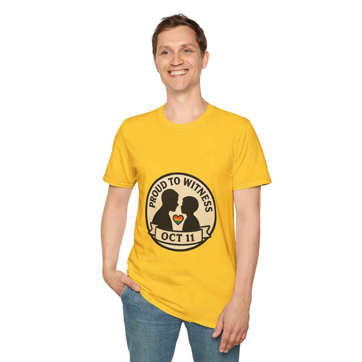 T-Shirt — Proud to Witness Oct 11 Badge Tee - Trending Now - October 2026
