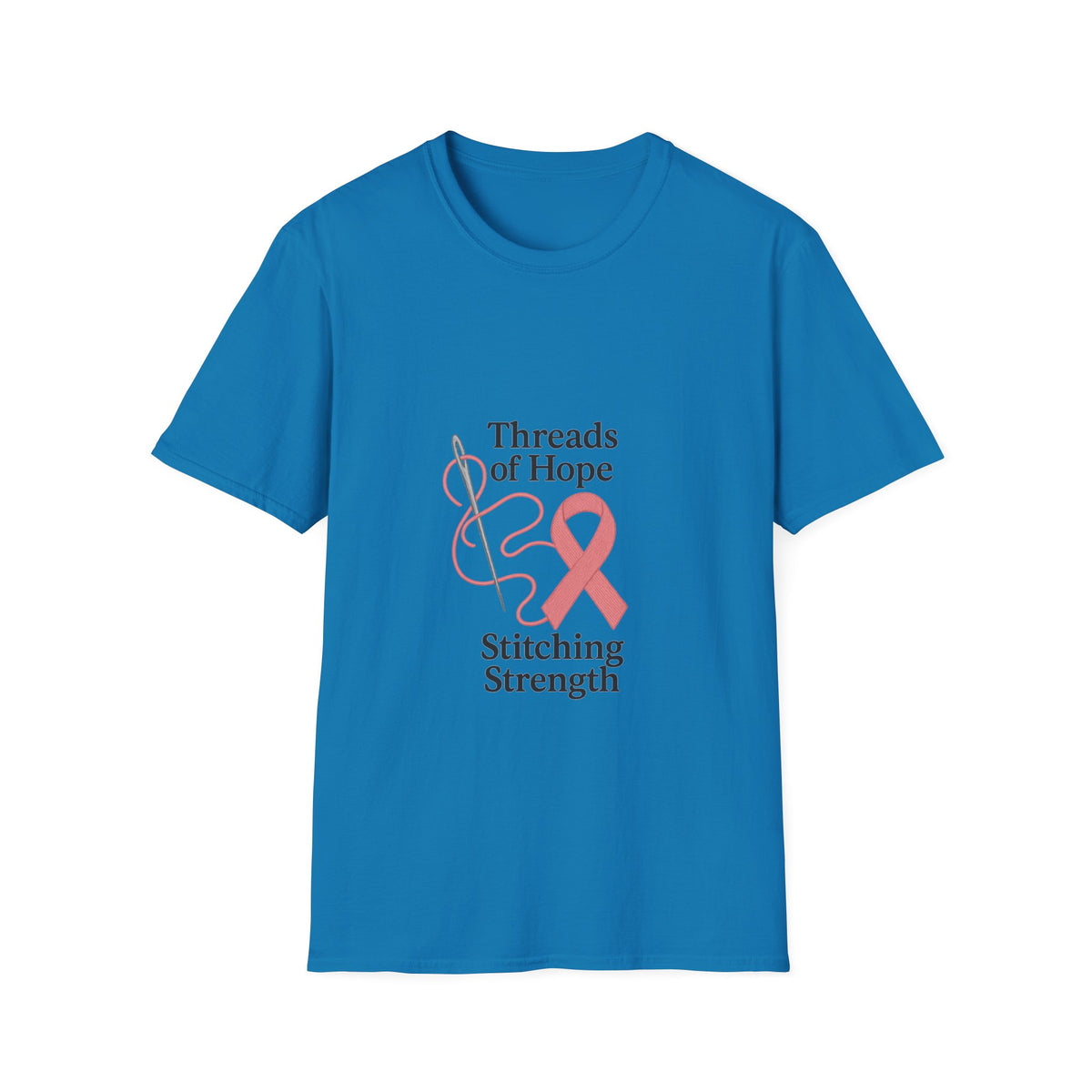 Threads of Hope Breast Cancer Awareness T-Shirt — Stitching Strength Ribbon - Trending Now - October 2026