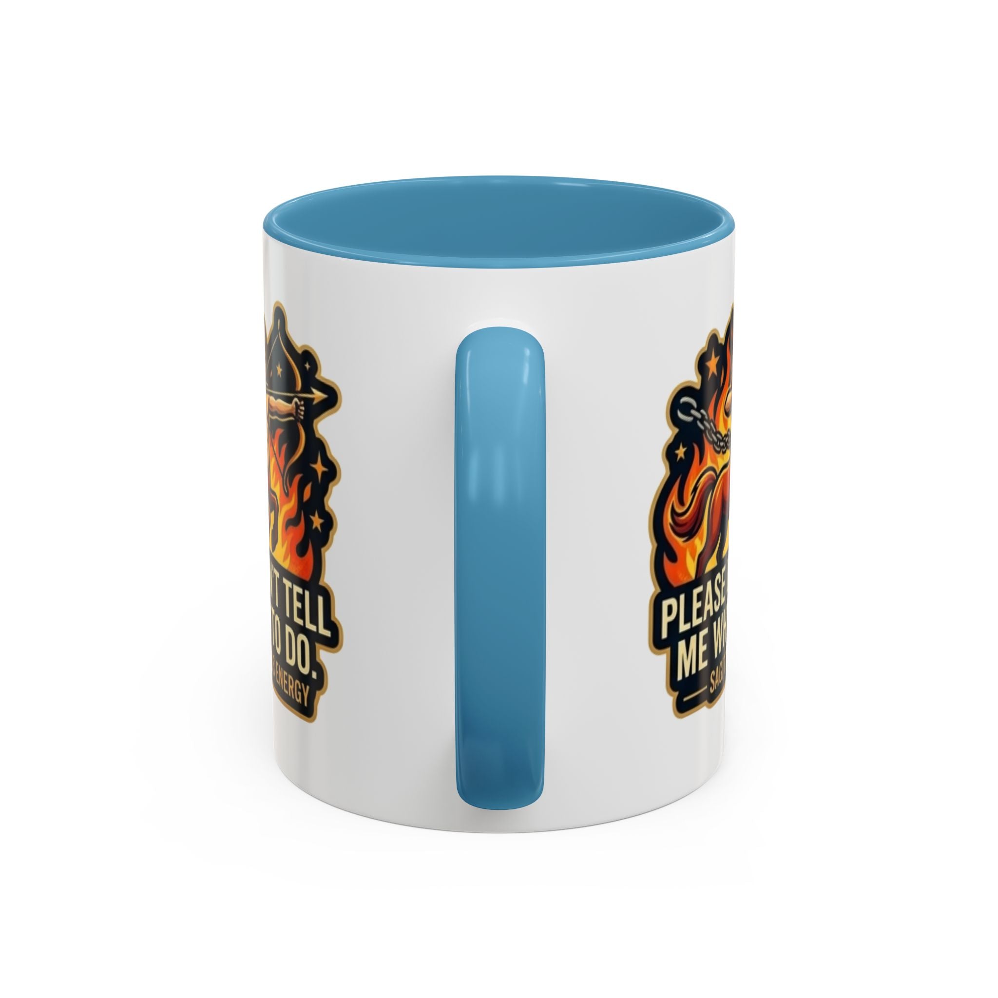 Sagittarius Coffee Mug — "Please Don't Tell Me What To Do" Zodiac Accent Mug (11/15oz)