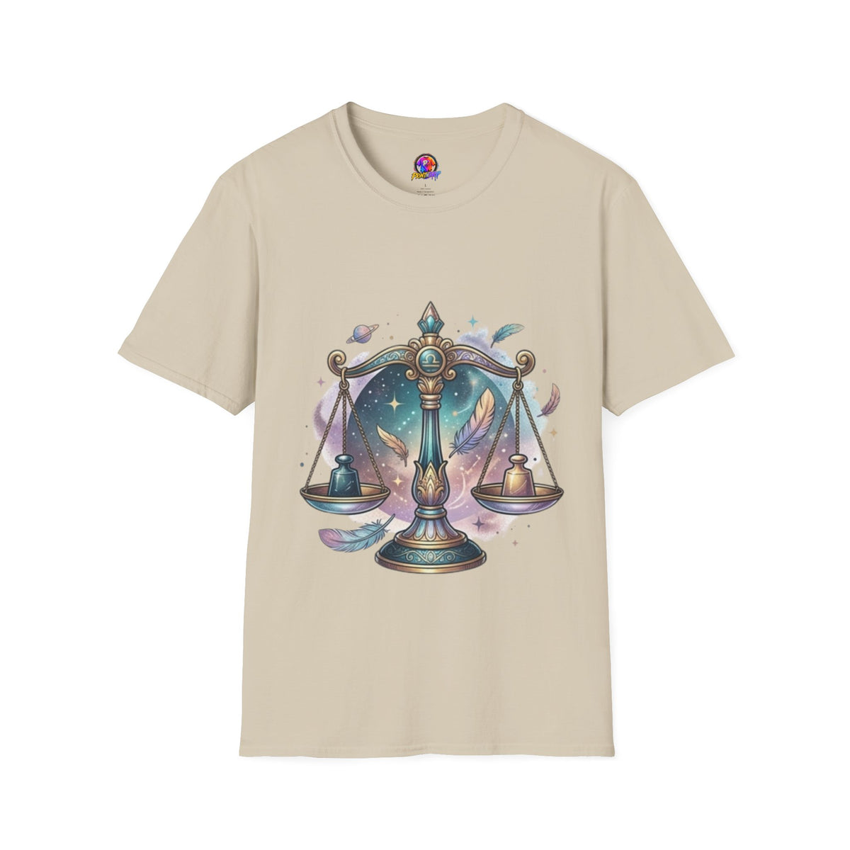 Libra Scales Zodiac T-Shirt — Celestial Astrology Graphic Tee