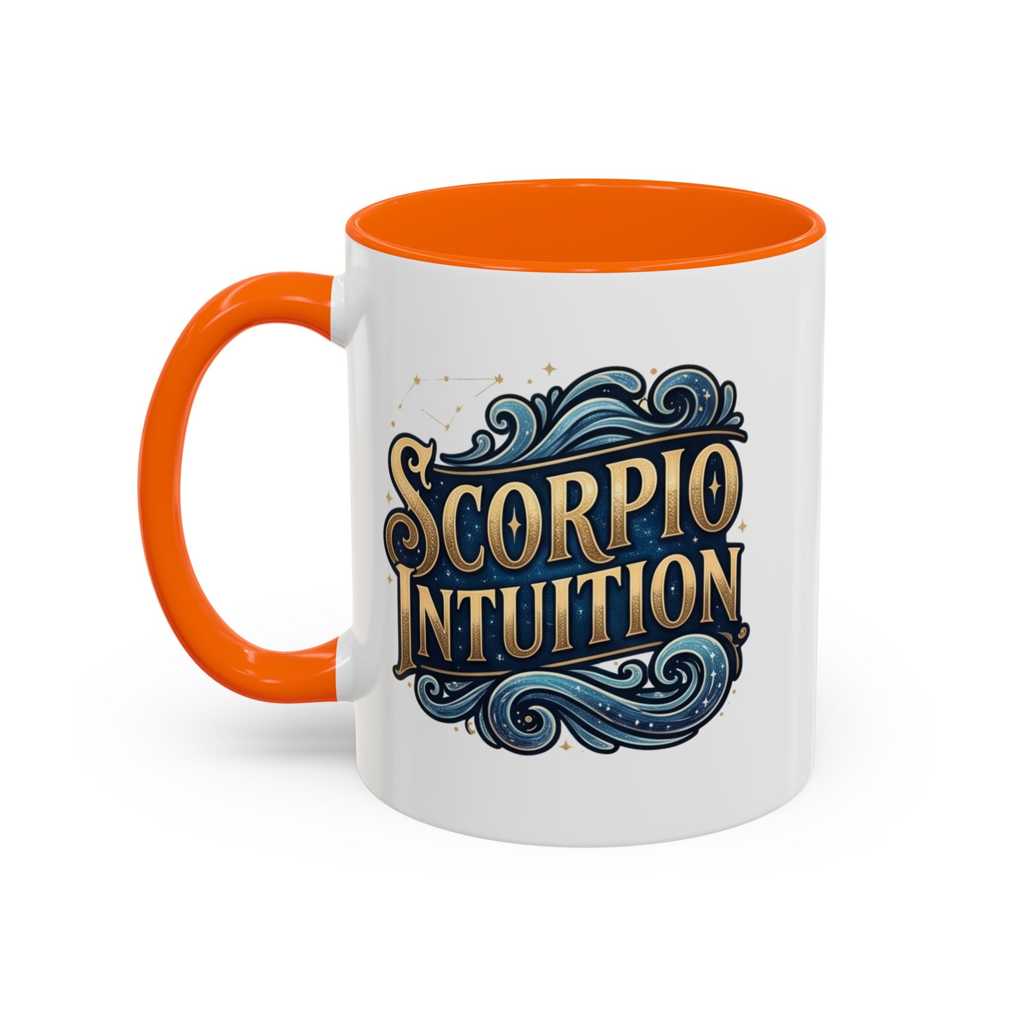 Scorpio Intuition Accent Coffee Mug — Zodiac Astrology Gift