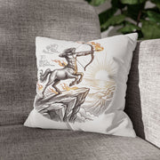 Sagittarius Centaur Archery Throw Pillow - Zodiac Mythology Decorative Pillowcase
