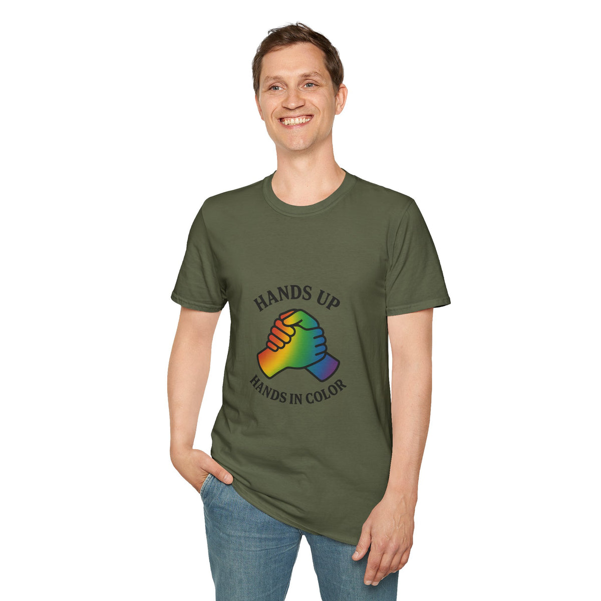 Hands Up Rainbow Hands in Color T-Shirt - Trending Now - October 2026
